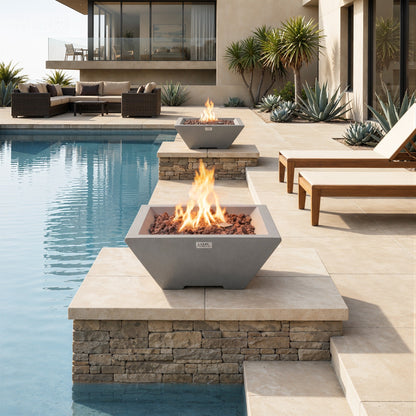 ROCKLAND Pool Fire Bowl Only- Square (27x27x11")