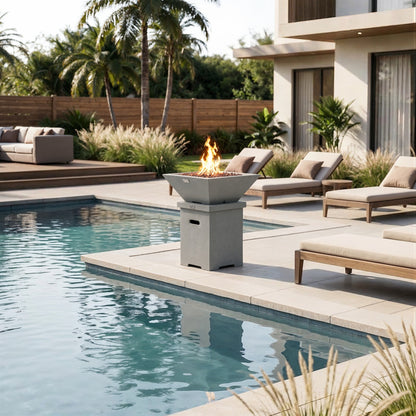 ROCKLAND Pool Fire Bowl Only- Square (27x27x11")