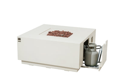 OCEANSIDE Fire Table - Square - Concealed Tank Storage
