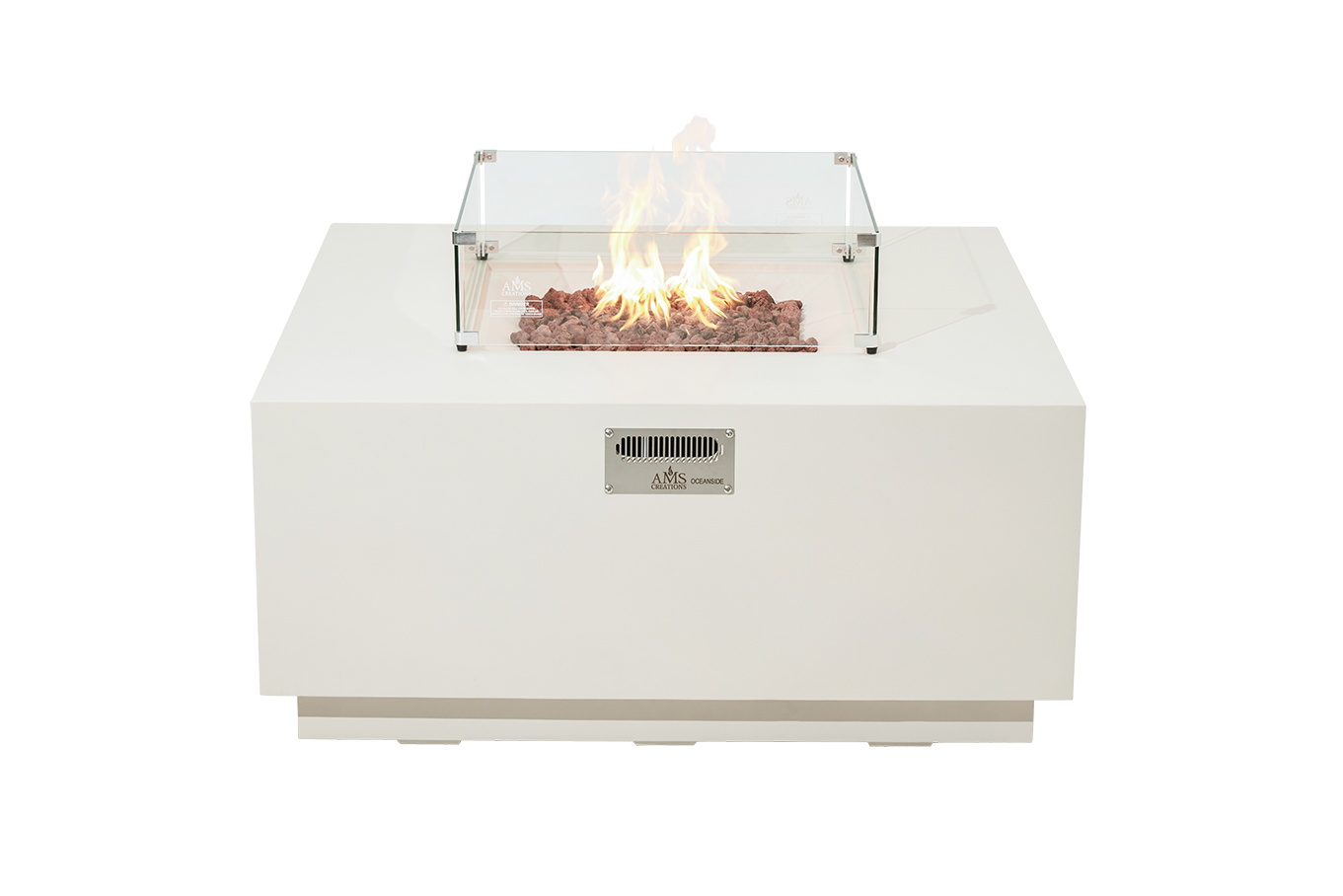 OCEANSIDE Fire Table - Square - Concealed Tank Storage