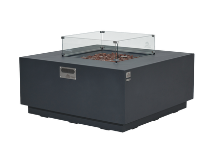 OCEANSIDE Fire Table - Square - Concealed Tank Storage