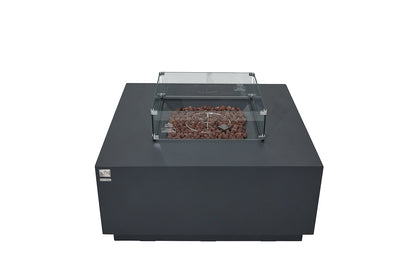 OCEANSIDE Fire Table - Square - Concealed Tank Storage