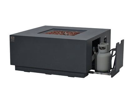 OCEANSIDE Fire Table - Square - Concealed Tank Storage