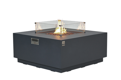 OCEANSIDE Fire Table - Square - Concealed Tank Storage