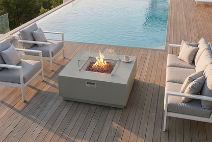 OCEANSIDE Fire Table - Square - Concealed Tank Storage