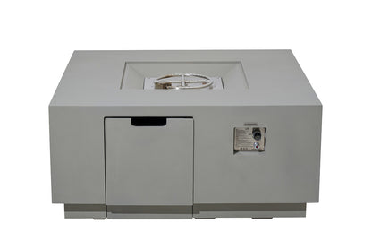 OCEANSIDE Fire Table - Square - Concealed Tank Storage