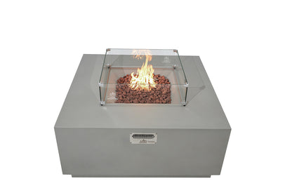 OCEANSIDE Fire Table - Square - Concealed Tank Storage