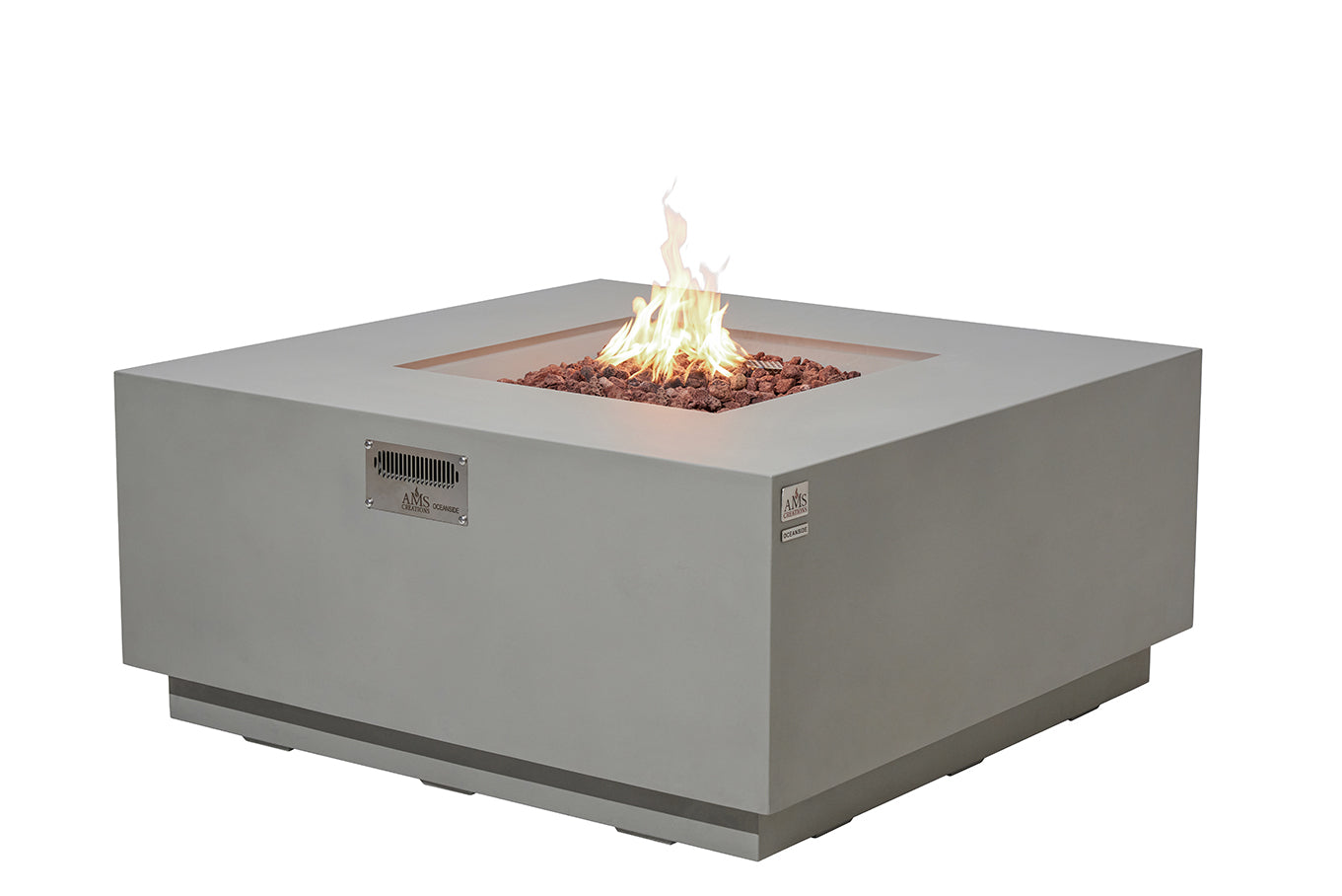 OCEANSIDE Fire Table - Square - Concealed Tank Storage