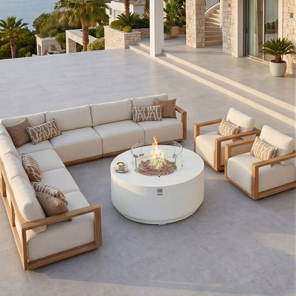 ENCINITAS  Fire Table - Round - Concealed Tank Storage
