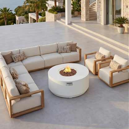 ENCINITAS  Fire Table - Round - Concealed Tank Storage
