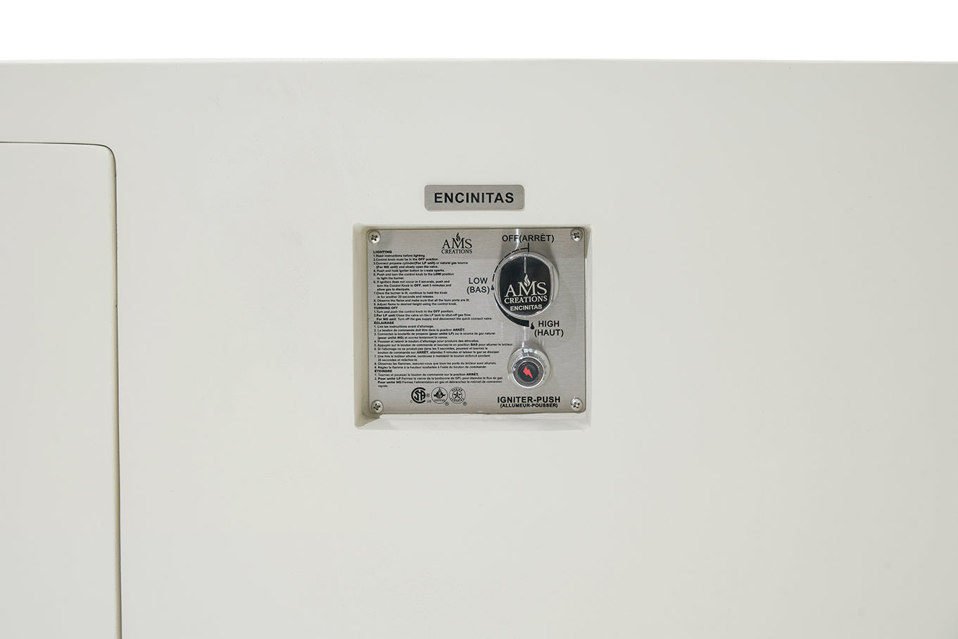 ENCINITAS  Fire Table - Round - Concealed Tank Storage