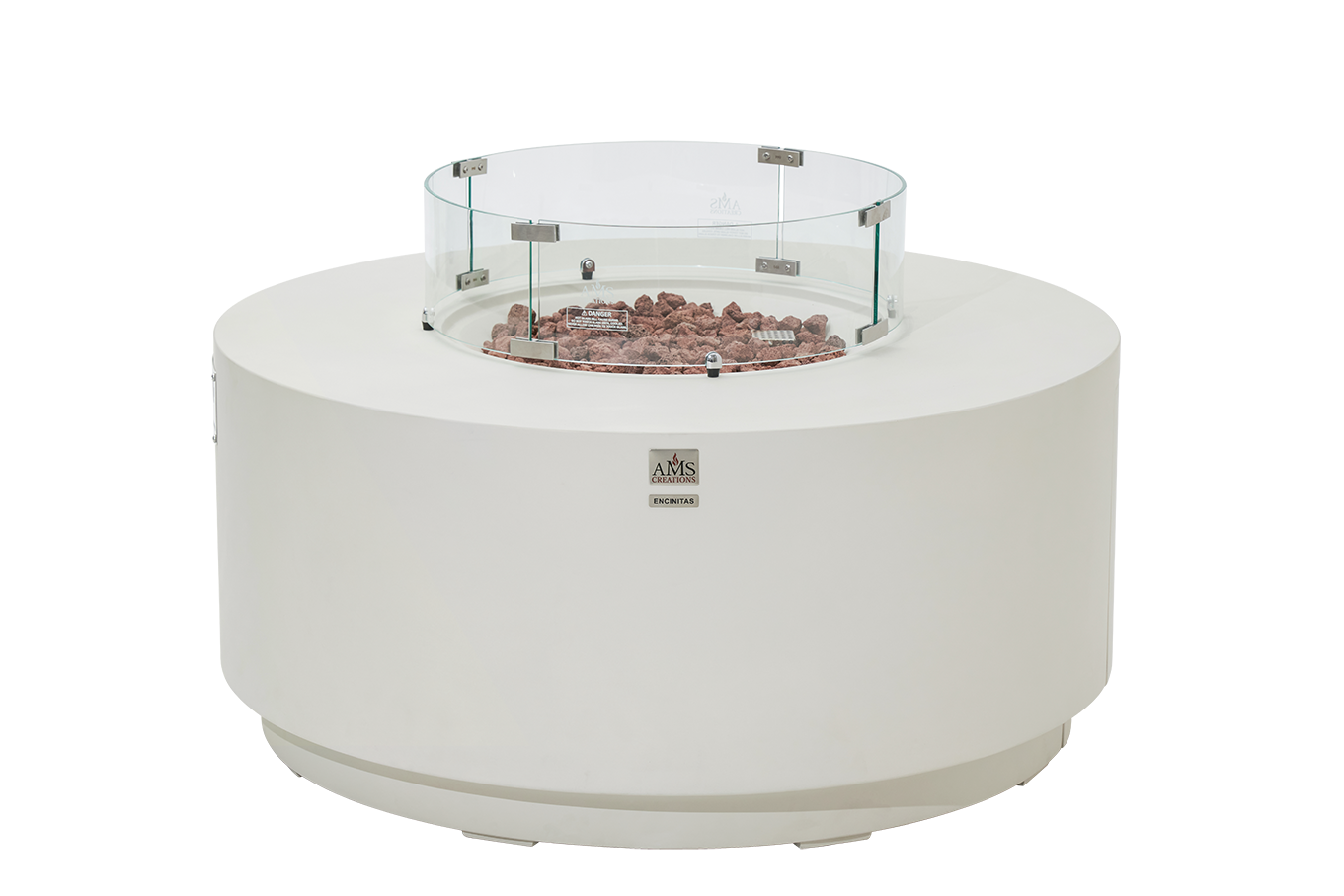 ENCINITAS  Fire Table - Round - Concealed Tank Storage