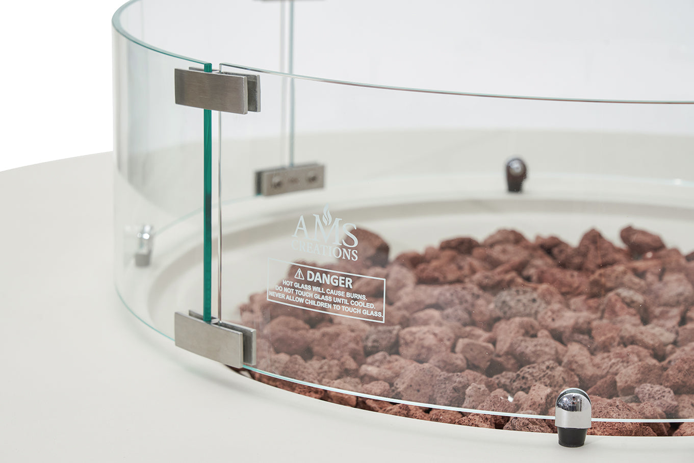 ENCINITAS  Fire Table - Round - Concealed Tank Storage