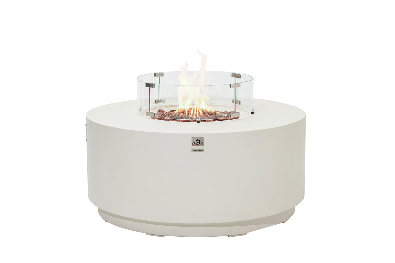 ENCINITAS  Fire Table - Round - Concealed Tank Storage