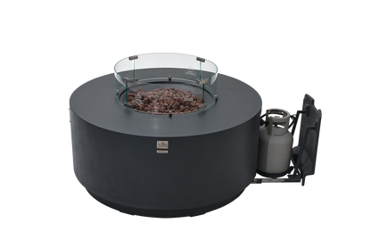 ENCINITAS  Fire Table - Round - Concealed Tank Storage