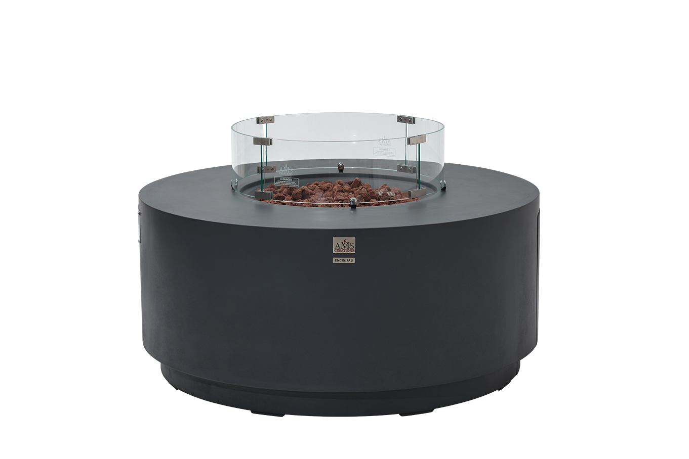 ENCINITAS  Fire Table - Round - Concealed Tank Storage