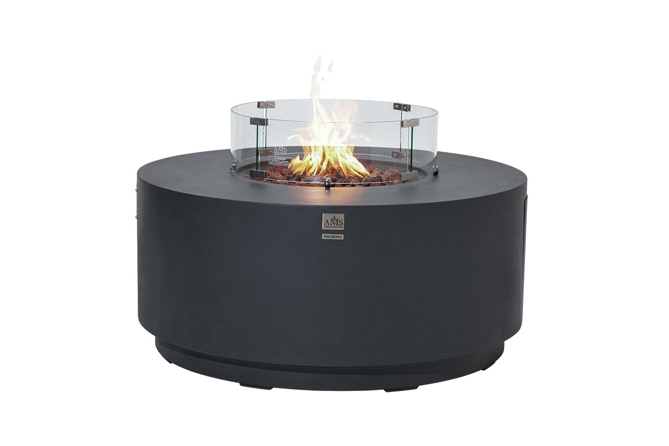 ENCINITAS  Fire Table - Round - Concealed Tank Storage