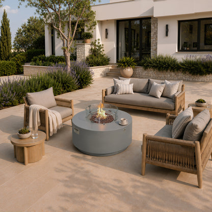 ENCINITAS  Fire Table - Round - Concealed Tank Storage