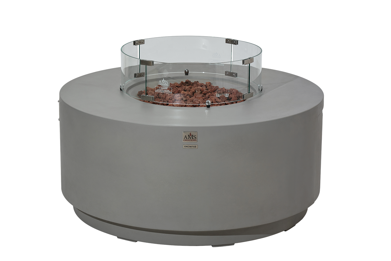 ENCINITAS  Fire Table - Round - Concealed Tank Storage