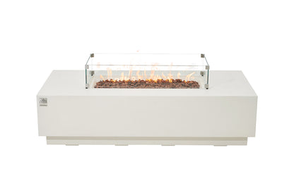 CARLSBAD Fire Table - Rectangular (66x32x17")- Concealed Tank Storage