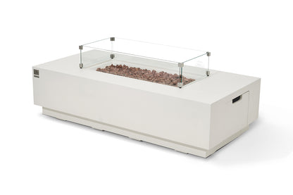 CARLSBAD Fire Table - Rectangular (66x32x17")- Concealed Tank Storage