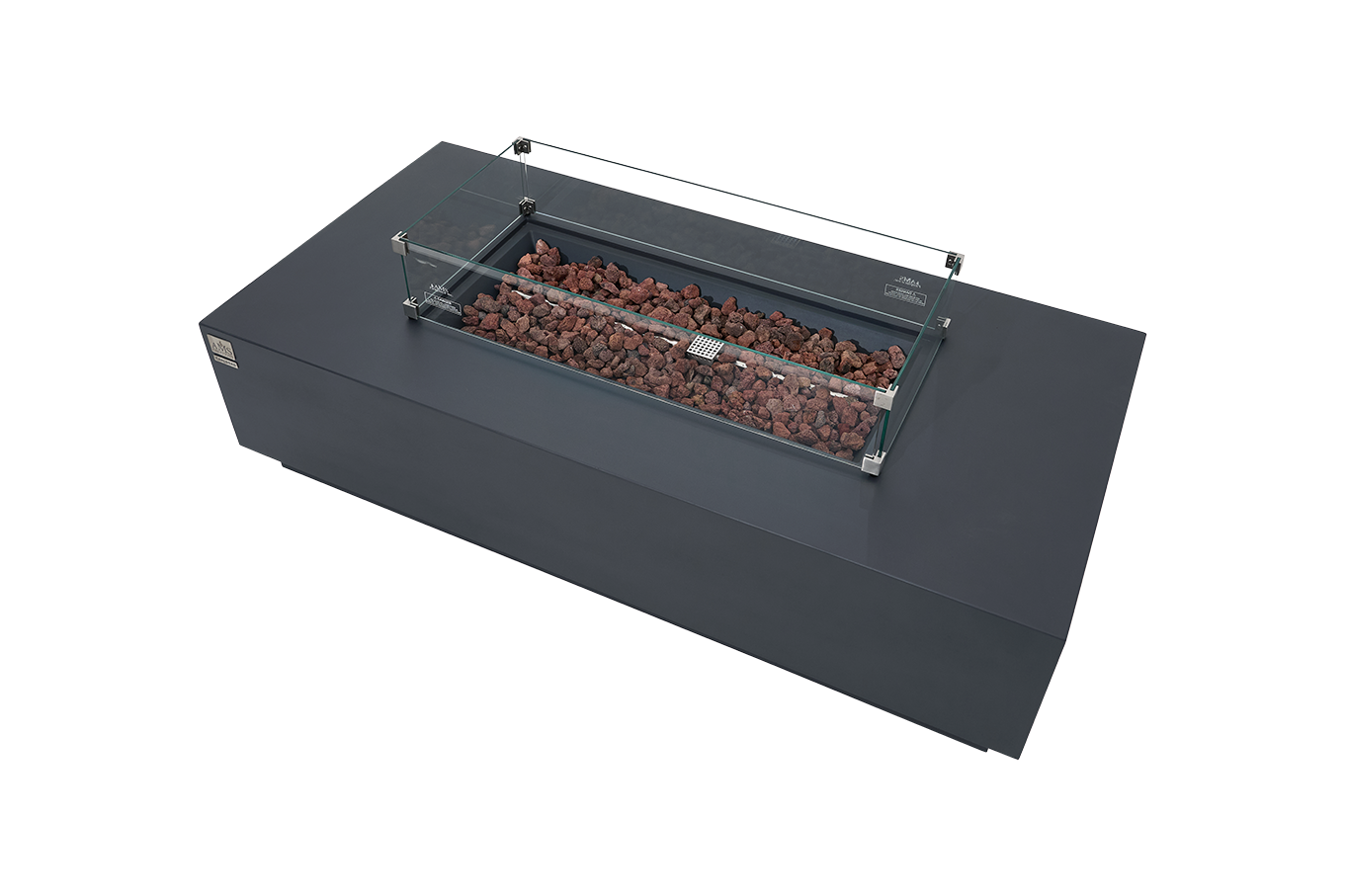 CARLSBAD Fire Table - Rectangular (66x32x17")- Concealed Tank Storage