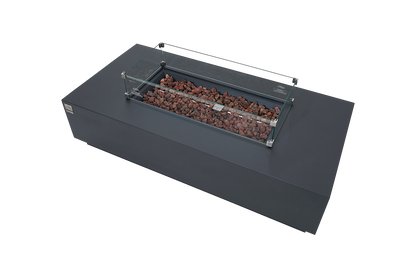 CARLSBAD Fire Table - Rectangular (66x32x17")- Concealed Tank Storage