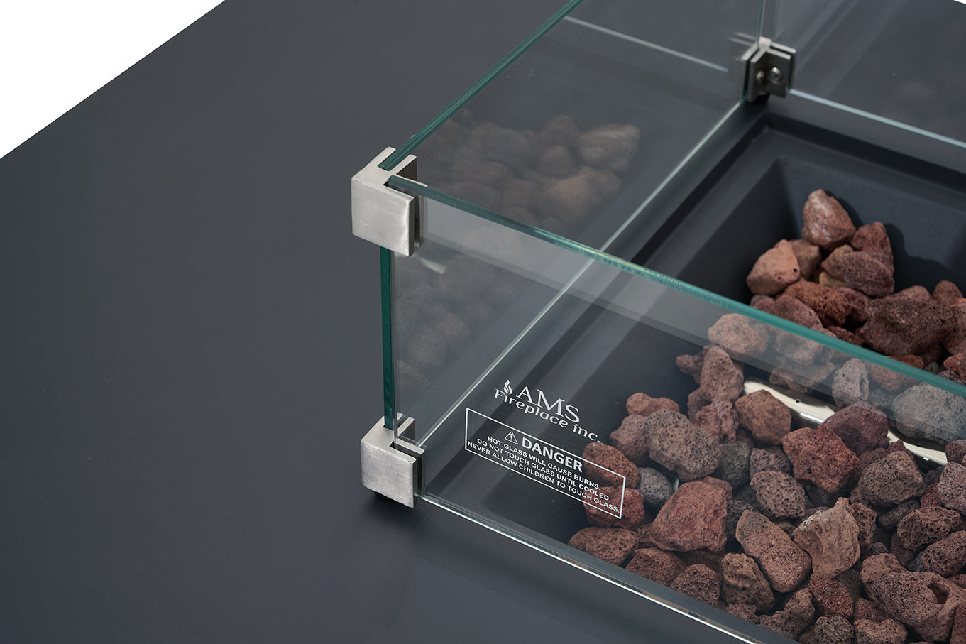 CARLSBAD Fire Table - Rectangular (66x32x17")- Concealed Tank Storage