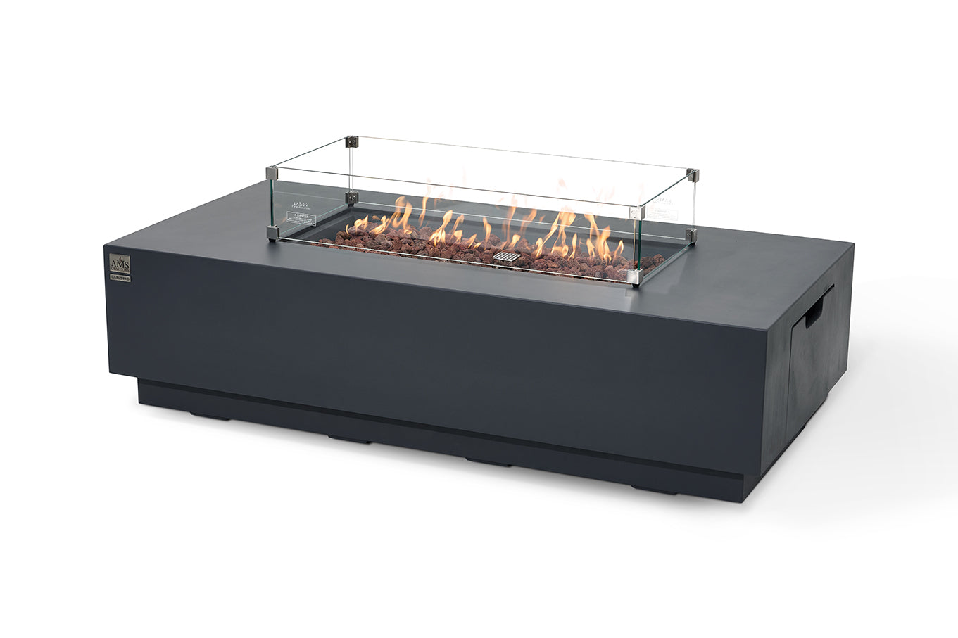 CARLSBAD Fire Table - Rectangular (66x32x17")- Concealed Tank Storage