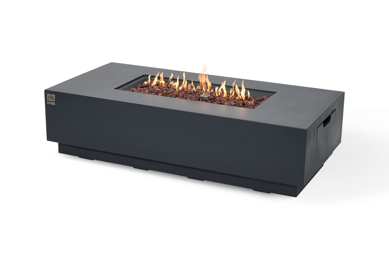 CARLSBAD Fire Table - Rectangular (66x32x17")- Concealed Tank Storage