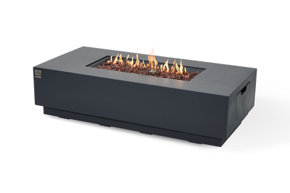 CARLSBAD Fire Table - Rectangular (66x32x17")- Concealed Tank Storage