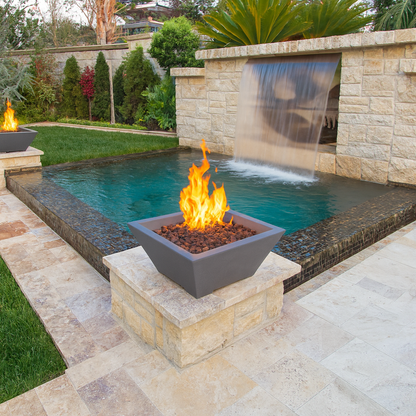 ROCKLAND Pool Fire Bowl Only- Square (27x27x11")