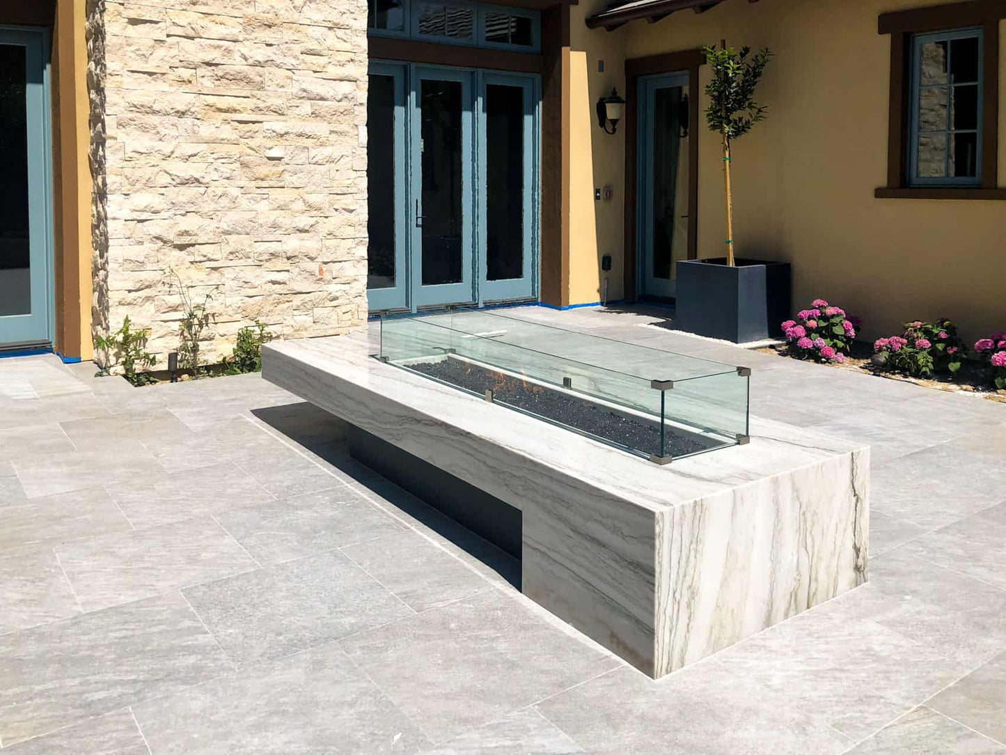 Del Mar Mesa Custom Fire Table by AMS Fireplace Inc.