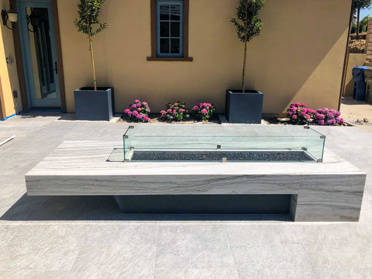Del Mar Mesa Custom Fire Table by AMS Fireplace Inc.