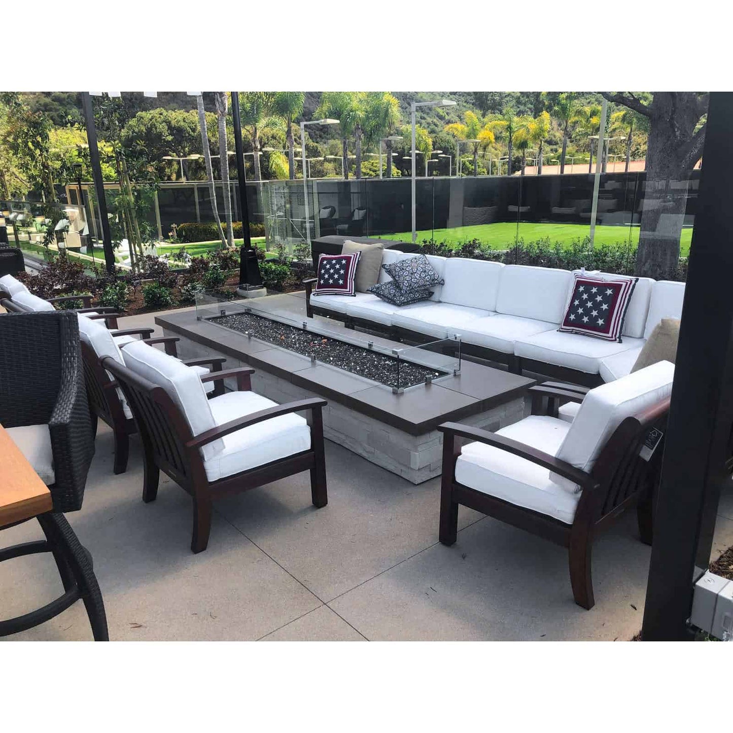 Fairbanks Ranch Country Club Custom Fire Table - Concrete Top Finish