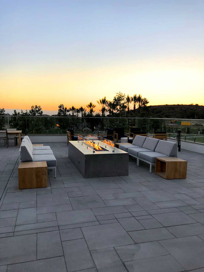 Grant Construction Custom Fire Table - Concrete Finish