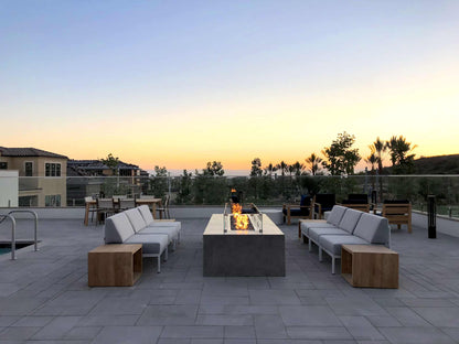 Grant Construction Custom Fire Table - Concrete Finish