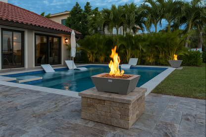 ROCKLAND Pool Fire Bowl Only- Square (27x27x11")