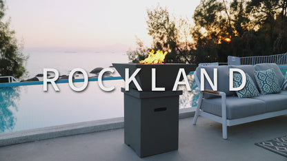 ROCKLAND Pool Fire Bowl Only- Square (27x27x11")