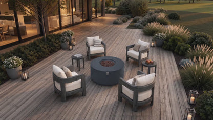 ENCINITAS  Fire Table - Round - Concealed Tank Storage