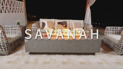 SAVANAH Fire Table - Rectangular (72x34x17")
