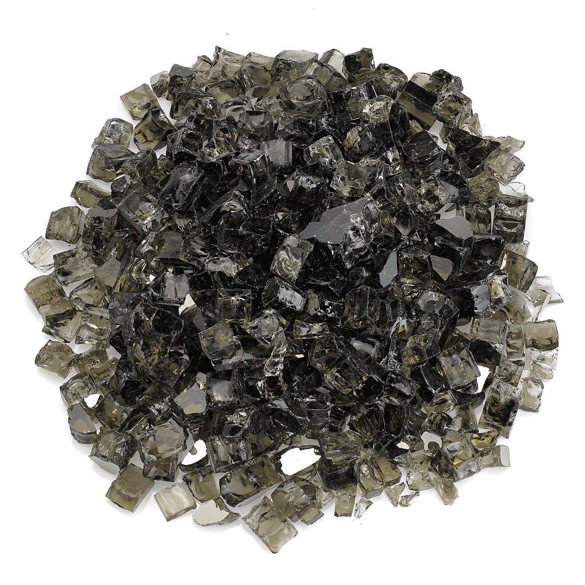 1/2" Bronze Reflective Fire Glass - 10lbs | AMS Fireplace