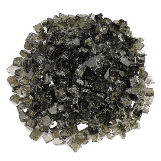 AMS 1/2" Bronze Reflective Crushed Fire Glass - 10 Lbs.