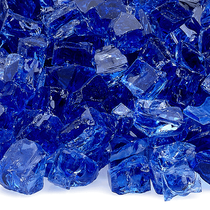 1/2" Cobalt Classic Fire Glass - 10lbs | AMS Fireplace
