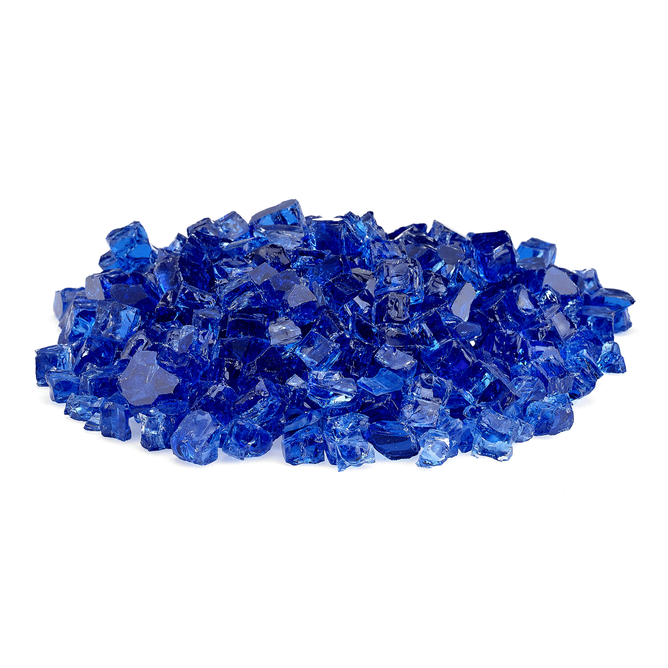 1/2" Cobalt Classic Fire Glass - 10lbs | AMS Fireplace