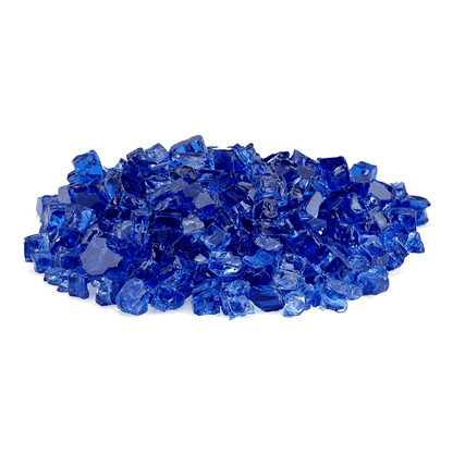 1/2" Cobalt Classic Fire Glass - 10lbs | AMS Fireplace