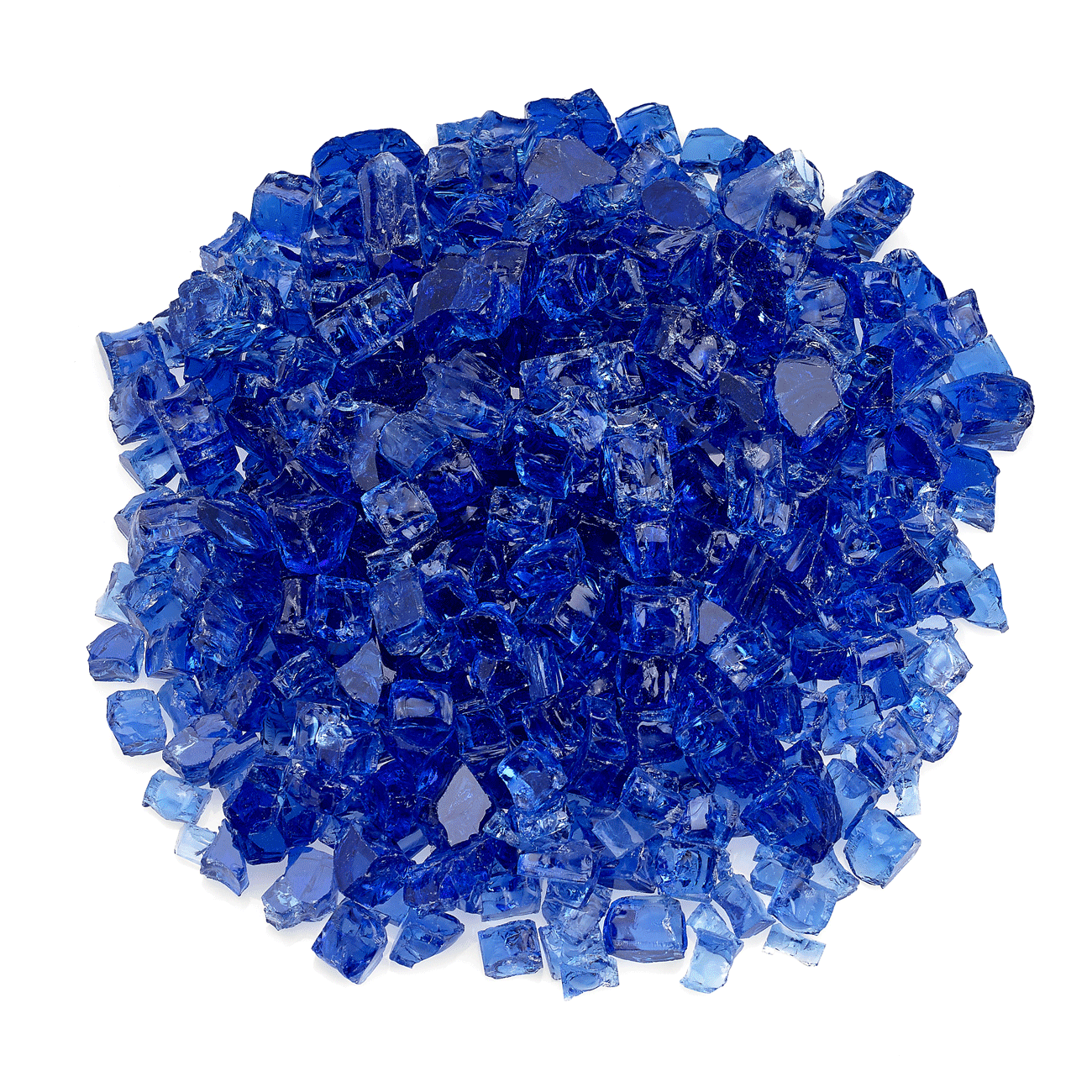 1/2" Cobalt Classic Fire Glass - 10lbs | AMS Fireplace