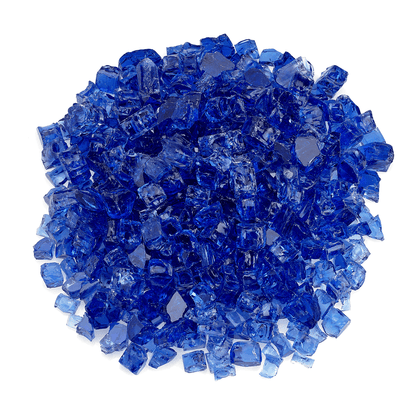 1/2" Cobalt Classic Fire Glass - 10lbs | AMS Fireplace