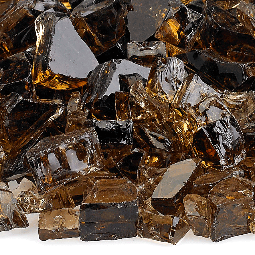 1/2" Copper Classic Fire Glass - 10lbs | AMS Fireplace