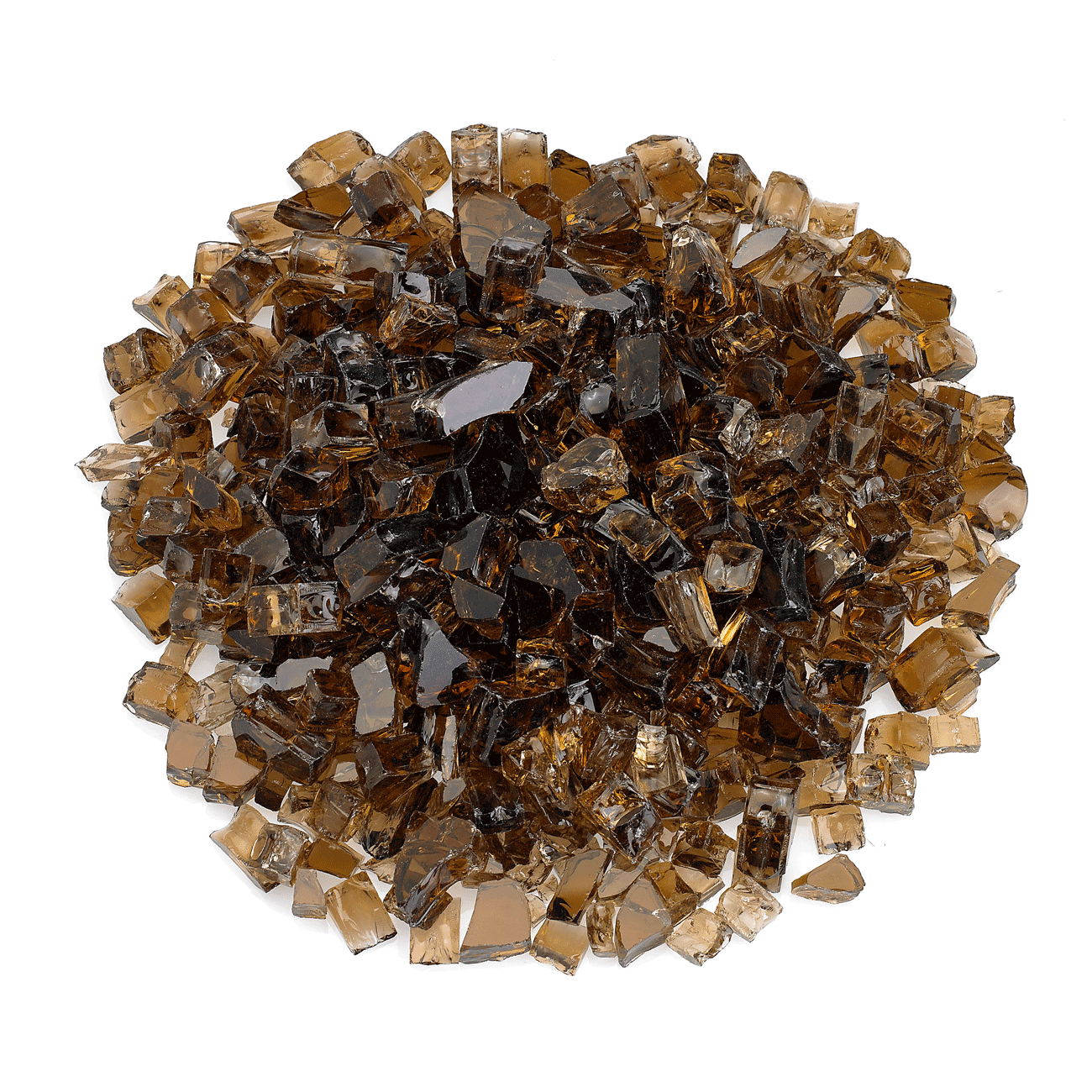 1/2" Copper Classic Fire Glass - 10lbs | AMS Fireplace